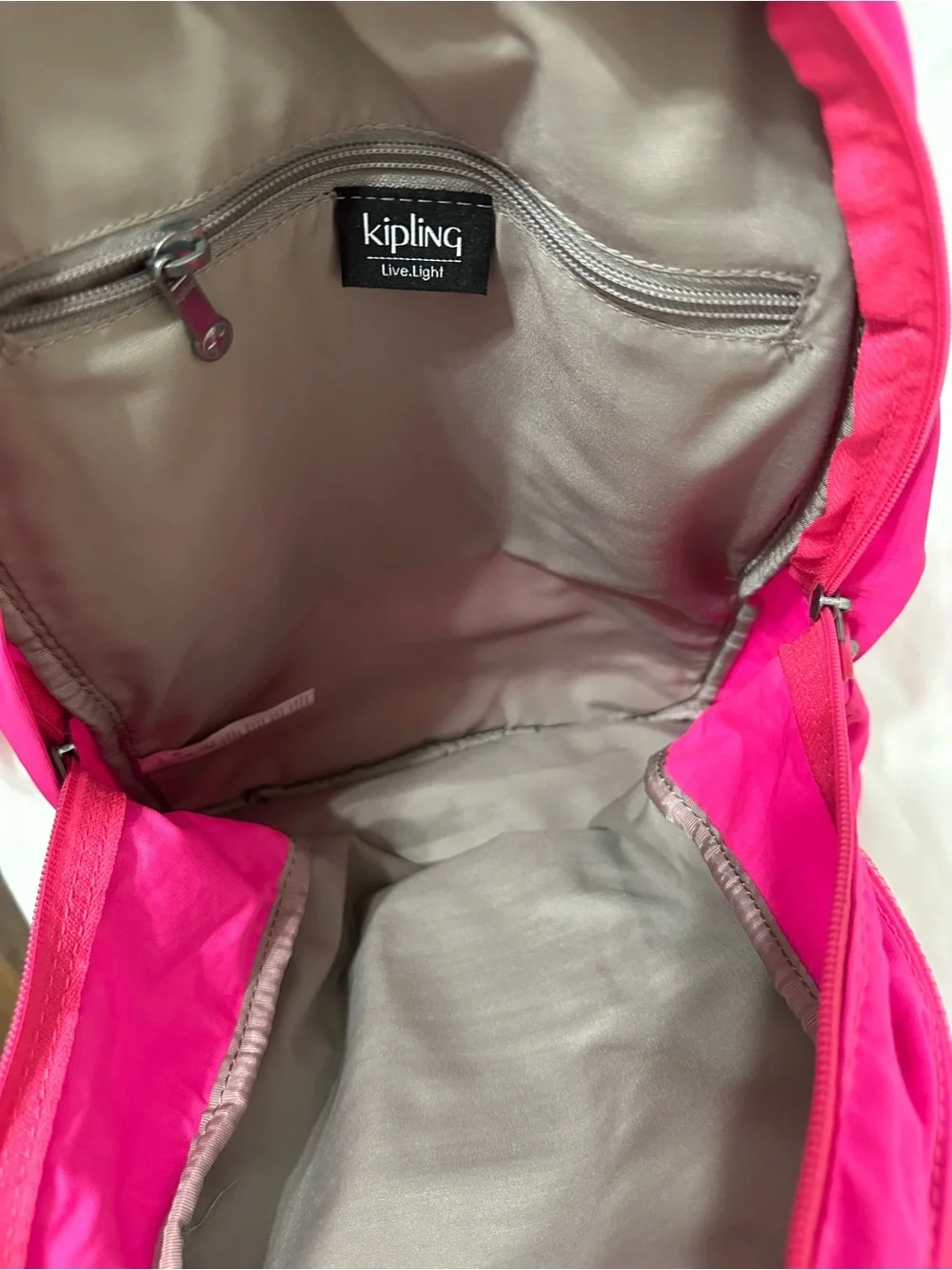 Kipling Pink Backpack with Monkey Keychain – New Without Tags